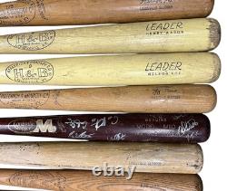 Lot of 15 Vintage Baseball Bats including Jackie Robinson, Berra, Fox, Aaron + Lot of 15 Vintage Baseball Bats including Jackie Robinson, Berra, Fox, Aaron +