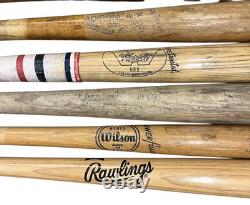 Lot of 15 Vintage Baseball Bats including Jackie Robinson, Berra, Fox, Aaron + Lot of 15 Vintage Baseball Bats including Jackie Robinson, Berra, Fox, Aaron +
