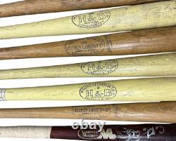 Lot of 15 Vintage Baseball Bats including Jackie Robinson, Berra, Fox, Aaron + Lot of 15 Vintage Baseball Bats including Jackie Robinson, Berra, Fox, Aaron +