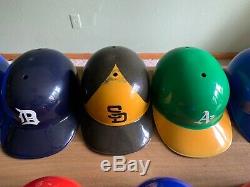Lot of 15 Vintage MLB Replica Baseball Batting Helmets Adjust Laich 1969 RARE