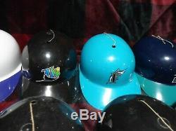 Lot of 17 Vintage MLB Replica Baseball Batting Helmets Adjustable Laich 1969