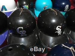 Lot of 17 Vintage MLB Replica Baseball Batting Helmets Adjustable Laich 1969