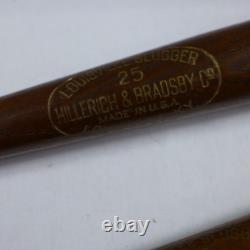 Lot of (2) Mini LOUISVILLE SLUGGER 25 Baseball BAT 22 Joe DiMaggio & Hank Bauer Lot of (2) Mini LOUISVILLE SLUGGER 25 Baseball BAT 22 Joe DiMaggio & Hank Bauer