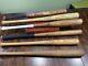 (lot Of 6) Vintage Wooden Baseball Bats 29 To 33, White Oak/maple/willow