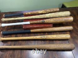 (Lot of 6) Vintage Wooden Baseball Bats 29 to 33, White Oak/Maple/Willow