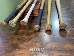 (Lot of 6) Vintage Wooden Baseball Bats 29 to 33, White Oak/Maple/Willow