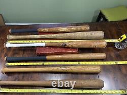 (Lot of 6) Vintage Wooden Baseball Bats 29 to 33, White Oak/Maple/Willow