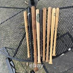 Lot of 9 Vintage Wooden Slugger Mini Bats Carew Bench Aaron