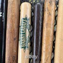Lot of 9 Vintage Wooden Slugger Mini Bats Carew Bench Aaron