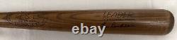 Lou Boudreau Signed Baseball Bat Vintage 50s H&B Leader Pristine Cond Auto BAS