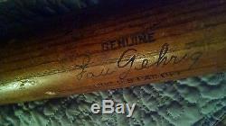 Lou Gehrig H&B 40K Vintage Baseball Bat New York Yankees game used 36