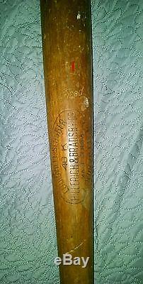 Lou Gehrig H&B 40K Vintage Baseball Bat New York Yankees game used 36