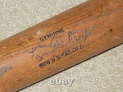 Lou Gehrig H&B Vintage Baseball Bat New York Yankees HOF