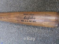 Lou Gehrig Yankees Full Size Vintage Style Baseball Bat 35 Inch