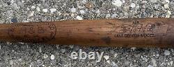 Lou Gehrig safe hit H & B 34 Wood baseball Ball Bat 1932- 1939 Vintage Antique