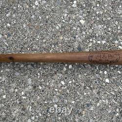 Lou Gehrig safe hit H & B 34 Wood baseball Ball Bat 1932- 1939 Vintage Antique