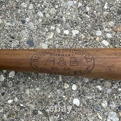 Lou Gehrig safe hit H & B 34 Wood baseball Ball Bat 1932- 1939 Vintage Antique