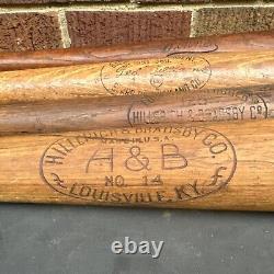 Lou Gehrig safe hit H & B 34 Wood baseball Ball Bat 1932- 1939 Vintage Antique