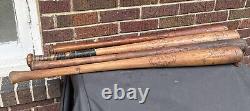 Lou Gehrig safe hit H & B 34 Wood baseball Ball Bat 1932- 1939 Vintage Antique