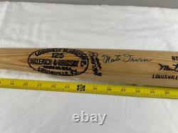 Louisville Slugger 125 Monte Irvin Autographed Baseball Bat Vintage HOF