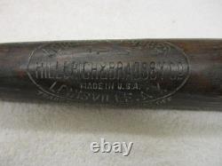 Louisville Slugger Hillerich & Bradsby Vintage Game Used Bat Side Written Lind