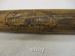 Louisville Slugger Hillerich Bradsby Vintage Game Used Bat stamped Goert Miller
