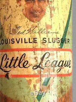 Louisville Slugger Little League Decal Baseball Bat Ted Williams 125J Vintage