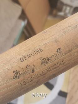 Louisville Slugger Mickey Mantle Vintage Wood Baseball Bat H&B Model 125