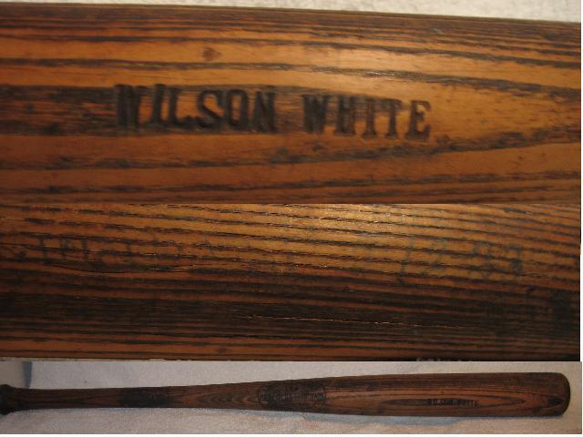 Louisville Slugger Vintage Game Used Bat Wilson White Durham Springfield
