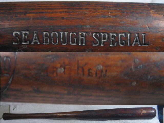 Louisville Slugger Vintage Game Used Bat Art Rein Seabough Special