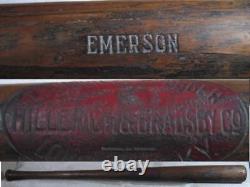 Louisville Slugger Vintage Game Used Bat circa 1920 EMERSON