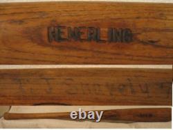 Louisville Slugger Vintage Game Used Bat circa 1920's Henerling Shaverly