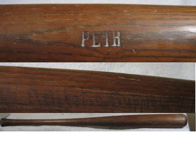 Louisville Slugger Vintage Game Used Bat Circa 1920's Peth