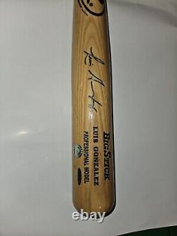 Luis Gonzalez signed bat Vintage Collectible Baseball MLB Sports Holograms