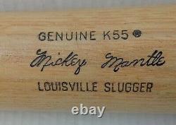 MICKEY MANTLE Louisville Slugger K55 Powerized Vintage Baseball Bat EXCELLENT
