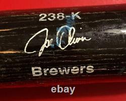 MILWAUKEE BREWERS JOE OLIVER? MLB Baseball Bat Vtg Game Used Kissimmee Stix