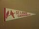 Mlb St. Louis Cardinals Vintage 1940's 2 Birds On The Bat Logo Baseball Pennant