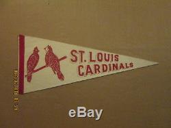 MLB St. Louis Cardinals Vintage 1940's 2 Birds on the Bat Logo Baseball Pennant