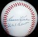 Multi Hall Of Fame Hank Aaron Killebrew Stargell Signed Baseball Auto Hof Vtg