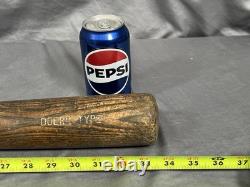 McLaughlin Millard Adirondack No 232 Doerr Type 34 White Ash Baseball Bat 40's