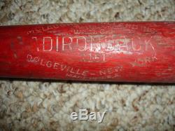 McLaughlin Millard Adirondack White Ash Red Vintage Wooden Baseball Bat R151 Whi