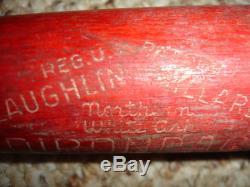 McLaughlin Millard Adirondack White Ash Red Vintage Wooden Baseball Bat R151 Whi