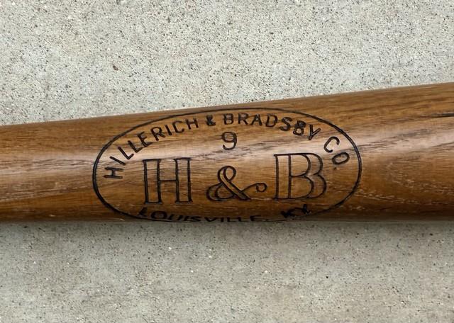Mickey Mantle H&b Hillererich & Bradsby Co Baseball Bat Louisville Ky Vtg 1960