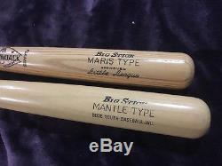 Mickey Mantle Roger Maris Vintage Adirondack Model Baseball Bats Unused 1963-67