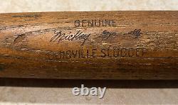 Mickey Mantle Team Index Vtg Baseball Bat New York Yankees (1959-1960) Psa Coa