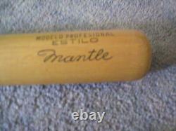 Mickey Mantle Vintage Mexican Wooden Baseball Bat-new York Yankees