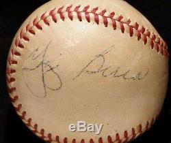 Mid 1950s MICKEY MANTLE Signed Yankees Baseball AUTO Harridge BALL hof JSA vtg