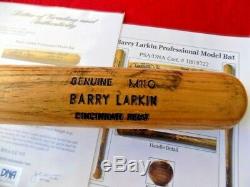 Nice Vintage Barry Larkin Game Used Cincinnati Reds Mlb Baseball Bat Psa Gu 9.5