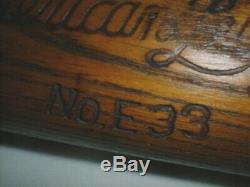 Old 1930's AMERICAN LEAGUE BAT Rare ANTIQUE Vintage Baseball Special Wood Relic
