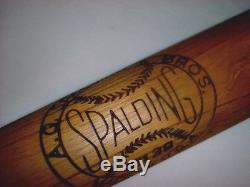 Old 35 SPALDING & BROS Bat RARE Baseball Logo VINTAGE 1940's MAJOR LEAGUE Type